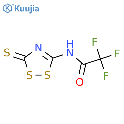 2,2,2-Trifluoro-N-(3-thioxo-3H-1,2,4-dithiazol-5-yl)acetamide structure