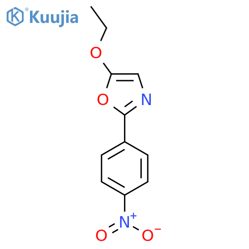 5-Ethoxy-2-(4-nitrophenyl)-1,3-oxazole structure