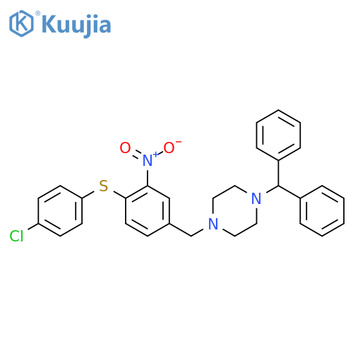 1-BENZHYDRYL-4-(4-[(4-CHLOROPHENYL)SULFANYL]-3-NITROBENZYL)PIPERAZINE structure