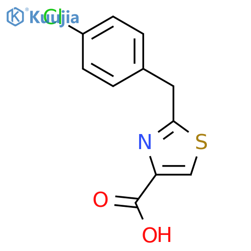 2-(4-Chlorobenzyl)thiazole-4-carboxylic acid structure
