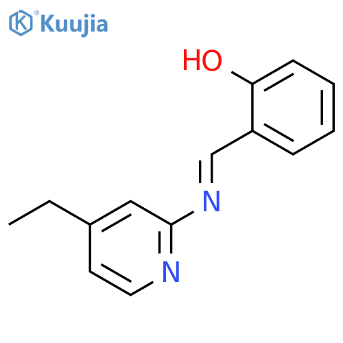 Phenol, 2-[[(4-ethyl-2-pyridinyl)imino]methyl]- (9CI) structure
