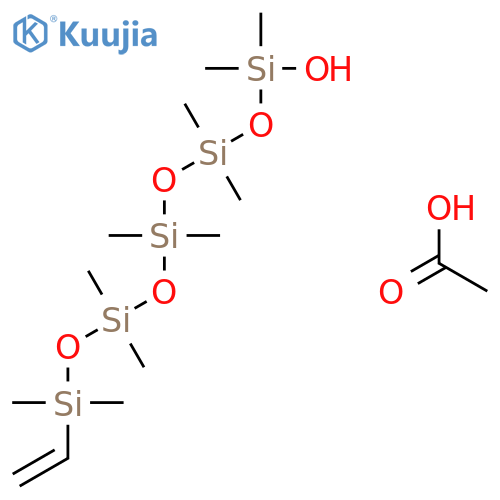 1-Pentasiloxanol, 9-ethenyl-1,1,3,3,5,5,7,7,9,9-decamethyl-, acetate structure