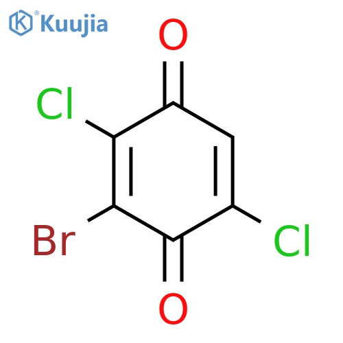 2,5-Cyclohexadiene-1,4-dione, 3-bromo-2,5-dichloro- structure