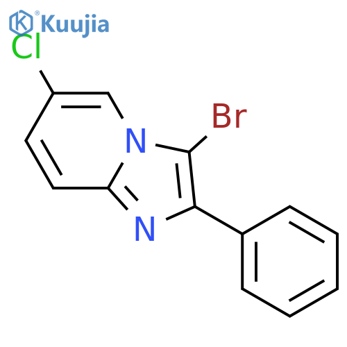3-Bromo-6-chloro-2-phenyl-imidazo1,2-apyridine structure