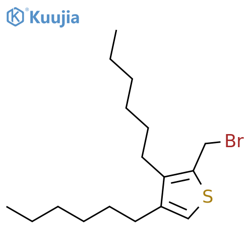THIOPHENE, 2-(BROMOMETHYL)-3,4-DIHEXYL- structure