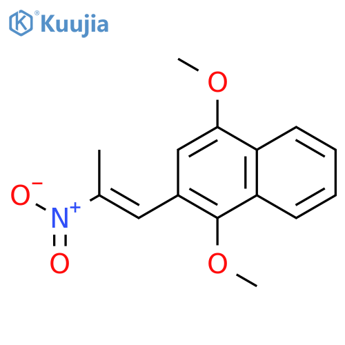Naphthalene, 1,4-dimethoxy-2-(2-nitro-1-propenyl)- structure
