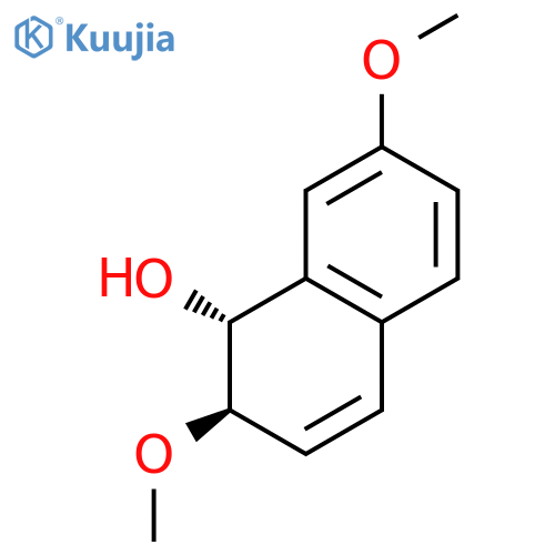 1-Naphthalenol, 1,2-dihydro-2,7-dimethoxy-, (1R,2R)-rel- structure