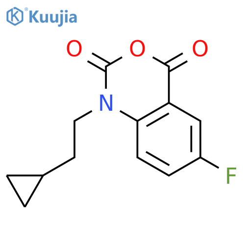 1-(2-Cyclopropylethyl)-6-fluorobenzod1,3oxazine-2,4-dione structure