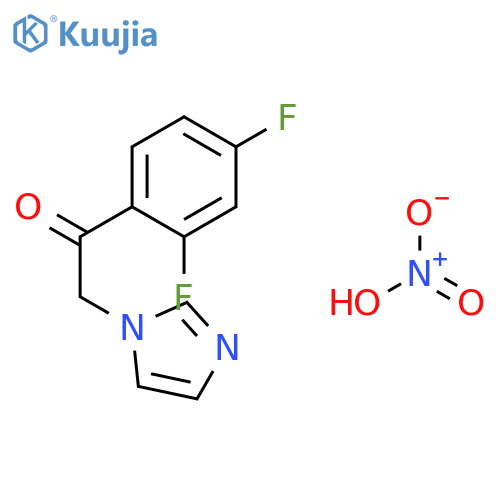 ETHANONE, 1-(2,4-DIFLUOROPHENYL)-2-(1H-IMIDAZOL-1-YL)-, MONONITRATE structure