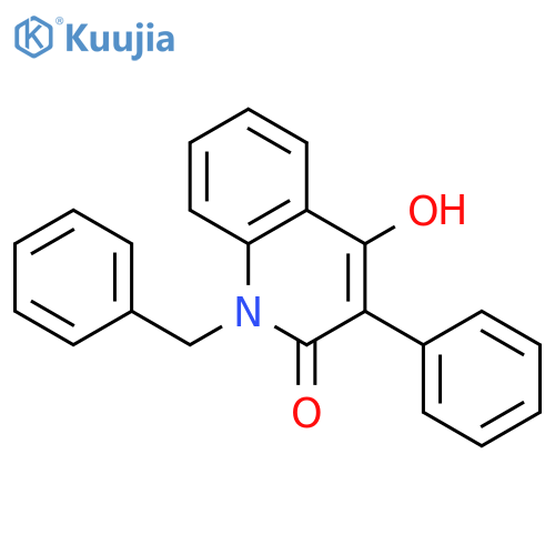 2(1H)-QUINOLINONE, 4-HYDROXY-3-PHENYL-1-(PHENYLMETHYL)- structure