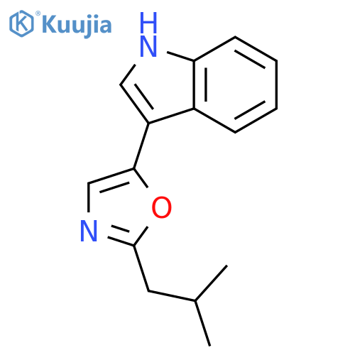 1H-Indole, 3-[2-(2-methylpropyl)-5-oxazolyl]- structure