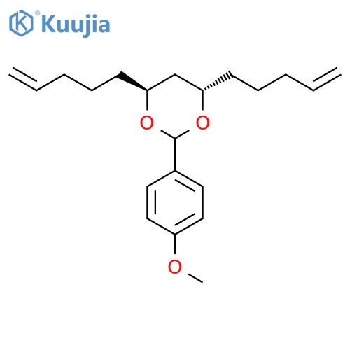 1,3-DIOXANE, 2-(4-METHOXYPHENYL)-4,6-DI-4-PENTENYL-, (4S,6S)- structure