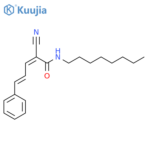 2-cyano-N-octyl-5-phenylpenta-2,4-dienamide structure