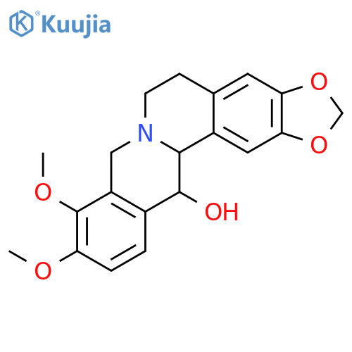 9,10-dimethoxy-5,8,13,13a-tetrahydro-6H-[1,3]dioxolo[4,5-g]isoquino[3,2-a]isoquinolin-13-ol structure