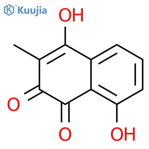 4,8-dihydroxy-3-methylnaphthalene-1,2-dione structure