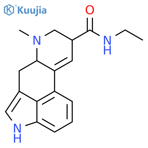 N-ethyl-6-methyl-9,10-didehydroergoline-8-carboxamide structure