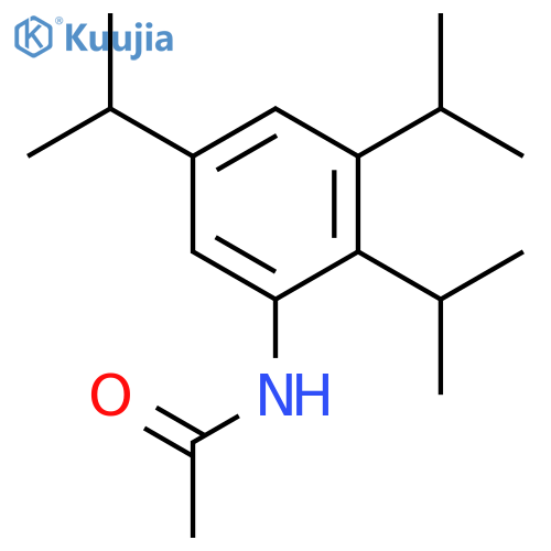 Acetamide, N-[2,3,5-tris(1-methylethyl)phenyl]- structure