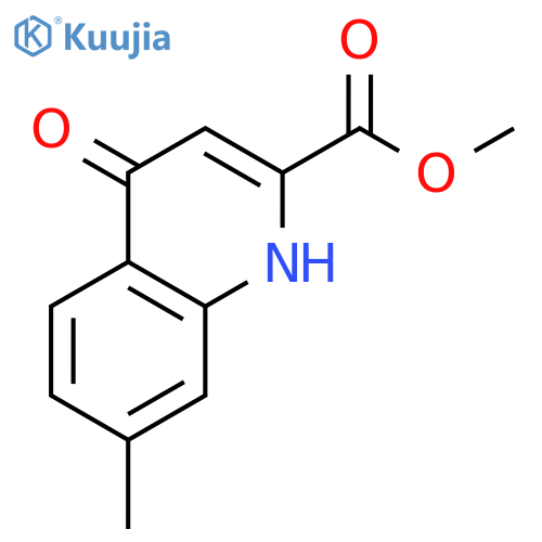 2-QUINOLINECARBOXYLIC ACID, 1,4-DIHYDRO-7-METHYL-4-OXO-, METHYL ESTER structure