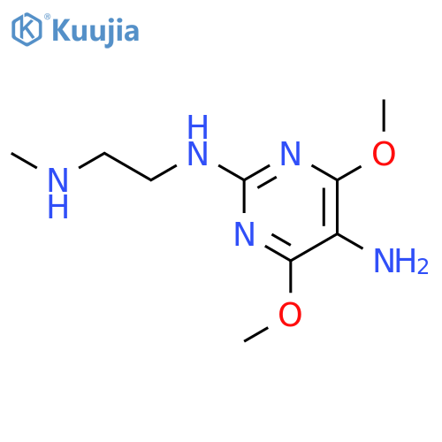 2,5-PYRIMIDINEDIAMINE, 4,6-DIMETHOXY-N2-[2-(METHYLAMINO)ETHYL]- structure