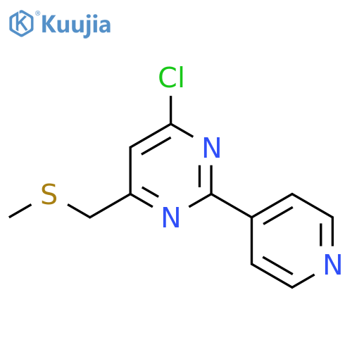 4-Chloro-6-((methylthio)methyl)-2-(pyridin-4-yl)pyrimidine structure