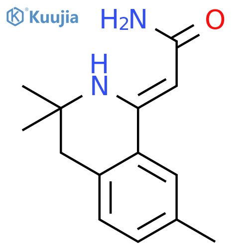Acetamide, 2-(3,4-dihydro-3,3,7-trimethyl-1(2H)-isoquinolinylidene)- structure