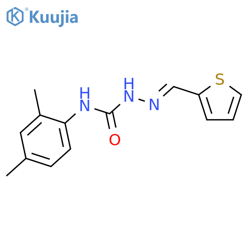 HYDRAZINECARBOXAMIDE, N-(2,4-DIMETHYLPHENYL)-2-(2-THIENYLMETHYLENE)- structure