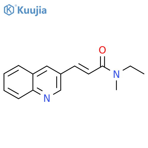 (E)-N-ETHYL-N-METHYL-3-(3-QUINOLINYL)-2-PROPENAMIDE structure