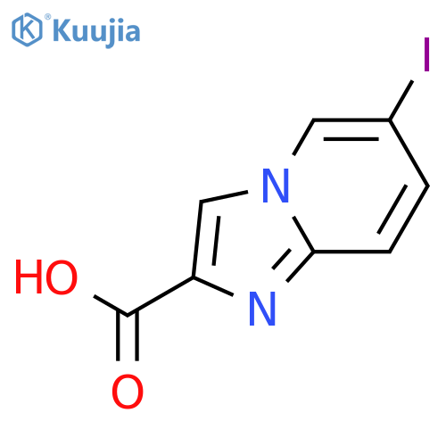 6-Iodoimidazo[1,2-a]pyridine-2-carboxylic acid structure