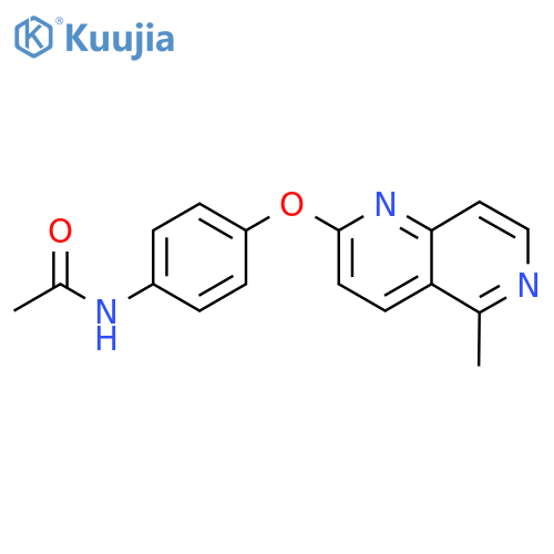 N-(4-[(5-METHYL[1,6]NAPHTHYRIDIN-2-YL)OXY]PHENYL)ACETAMIDE structure