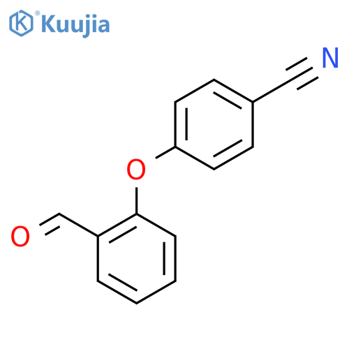 4-(2-formylphenoxy)benzenecarbonitrile structure