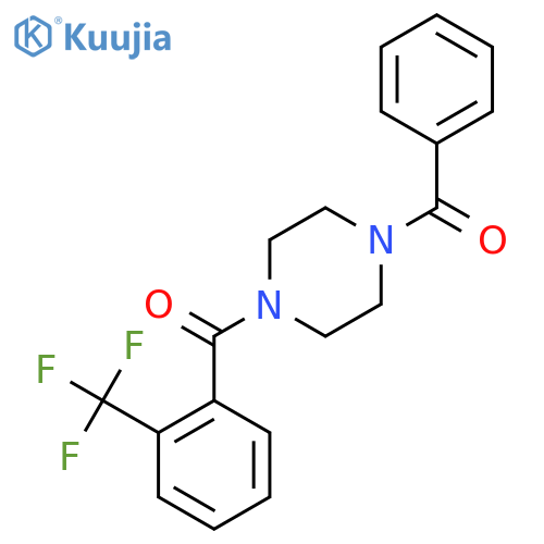 (4-BENZOYLPIPERAZINO)[2-(TRIFLUOROMETHYL)PHENYL]METHANONE structure