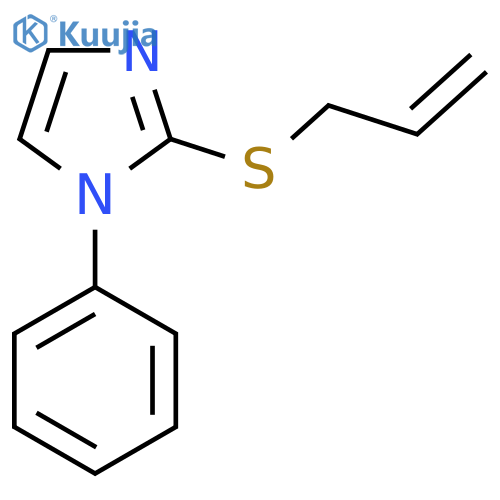 1-Phenyl-2-(prop-2-en-1-ylsulfanyl)-1H-imidazole structure