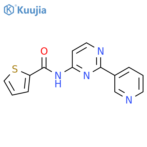 N-[2-(3-Pyridinyl)-4-pyrimidinyl]-2-thiophenecarboxamide structure