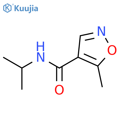 5-methyl-N-(propan-2-yl)-1,2-oxazole-4-carboxamide structure