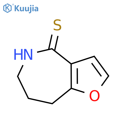 5,6,7,8-Tetrahydro-4H-furo[3,2-c]azepine-4-thione structure