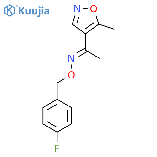 1-(5-METHYL-4-ISOXAZOLYL)-1-ETHANONE O-(4-FLUOROBENZYL)OXIME structure