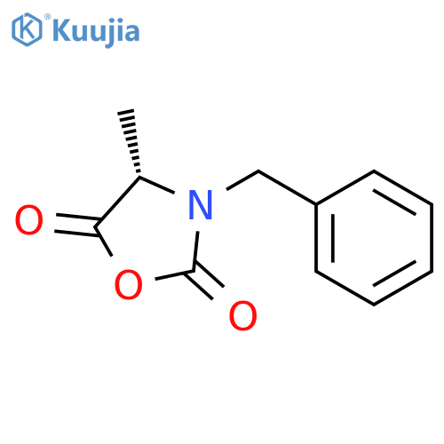 (4S)-3-benzyl-4-methyl-1,3-oxazolidine-2,5-dione structure