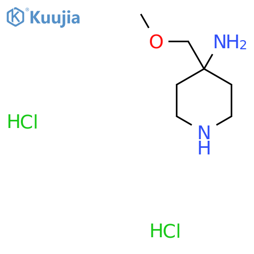 4-(Methoxymethyl)piperidin-4-amine dihydrochloride structure