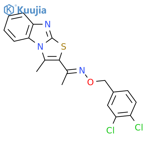 1-(3-METHYL[1,3]THIAZOLO[3,2-A][1,3]BENZIMIDAZOL-2-YL)-1-ETHANONE O-(3,4-DICHLOROBENZYL)OXIME structure