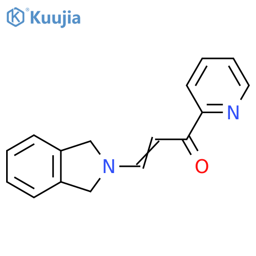 2-Propen-1-one, 3-(1,3-dihydro-2H-isoindol-2-yl)-1-(2-pyridinyl)- structure
