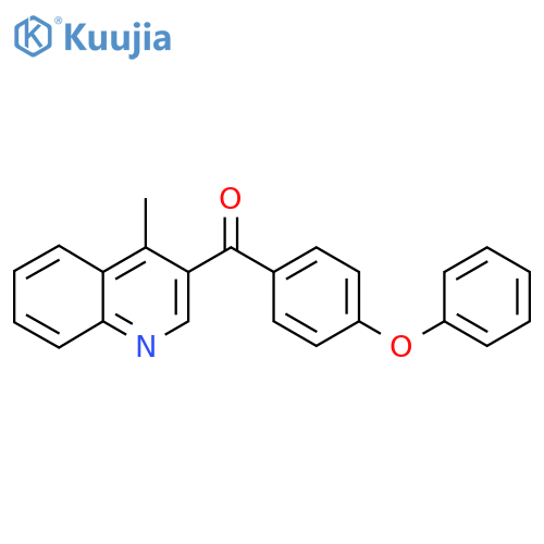 (4-METHYL-3-QUINOLINYL)(4-PHENOXYPHENYL)METHANONE structure