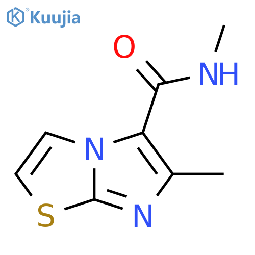 Imidazo[2,1-b]thiazole-5-carboxamide, N,6-dimethyl- structure