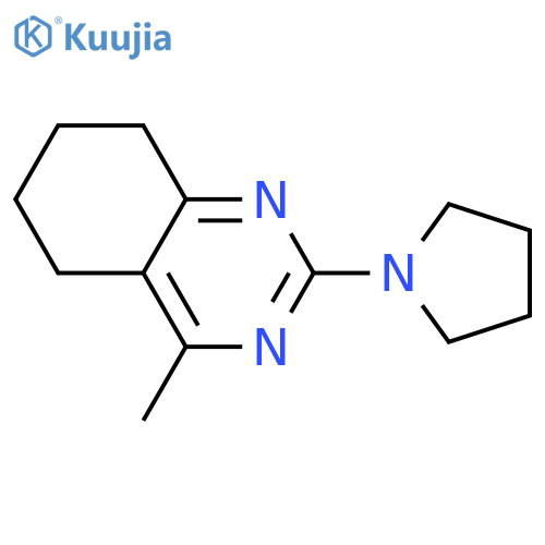 4-METHYL-2-(1-PYRROLIDINYL)-5,6,7,8-TETRAHYDROQUINAZOLINE structure