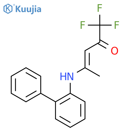 (E)-4-([1,1'-BIPHENYL]-2-YLAMINO)-1,1,1-TRIFLUORO-3-PENTEN-2-ONE structure