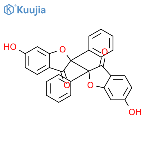 [2,2'-Bibenzofuran]-3,3'(2H,2'H)-dione, 6,6'-dihydroxy-2,2'-diphenyl- structure