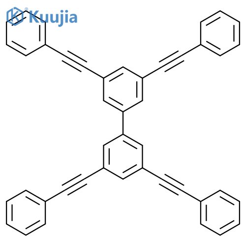 3,3',5,5'-Tetrakis(phenylethynyl)-1,1'-biphenyl structure