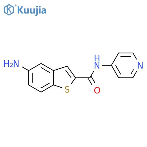 BENZO[B]THIOPHENE-2-CARBOXAMIDE, 5-AMINO-N-4-PYRIDINYL- structure
