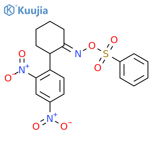 [(E)-[2-(2,4-dinitrophenyl)cyclohexylidene]amino] benzenesulfonate structure