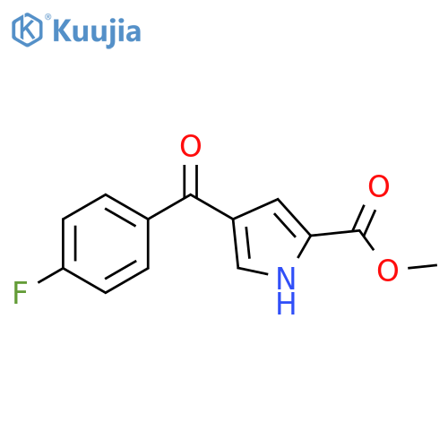 methyl 4-(4-fluorobenzoyl)-1H-pyrrole-2-carboxylate structure