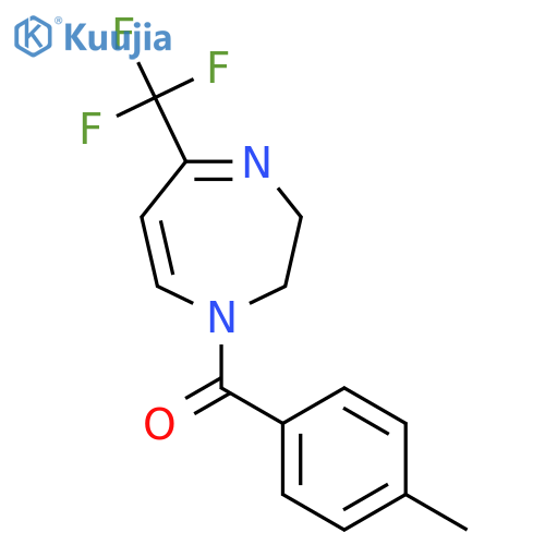 (4-methylphenyl)[5-(trifluoromethyl)-2,3-dihydro-1H-1,4-diazepin-1-yl]methanone structure